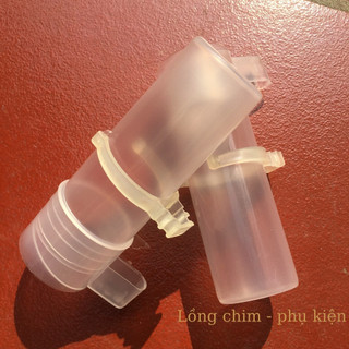 Cóng nước cho chim chất liệu nhựa trắng cóng chim giá rẻ dành cho lồng to (1 chiếc)