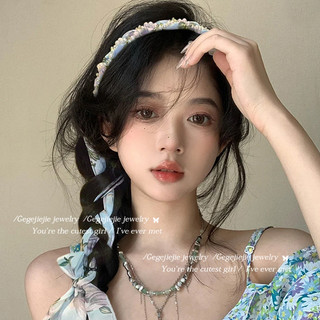 Băng Đô Ngọc Trai Pháp Phù Hợp Cho Streamer, Kích Cỡ 25.8cm, 28cm