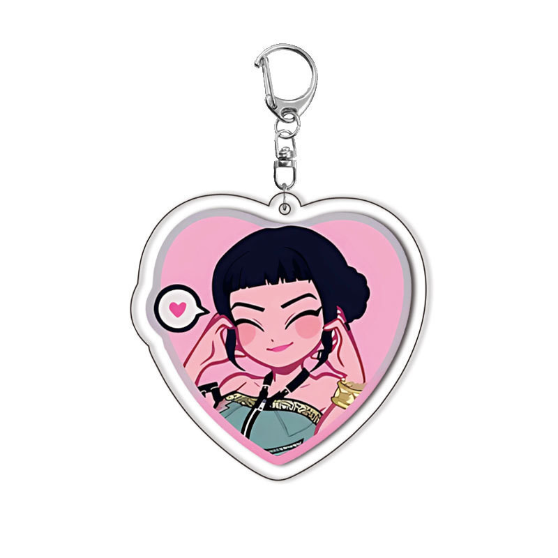 HT2 K-Pop Demon Hunters Acrylic Móc Khóa MIRA RUMI Mặt Dây Chuyền Túi Phụ Kiện Anime Ngoại Vi TH2