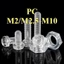 Ốc Vít pake đầu tròn Bulong Đầu Tròn suốt (PC) Bu lông nhựa / Đai ốc M2-M10