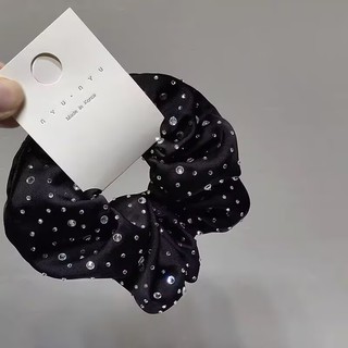 Cổ điển Scrunchy tóc Gypsophila nóng kim cương, dây buộc đầu thời trang cho kiểu tóc đuôi ngựa