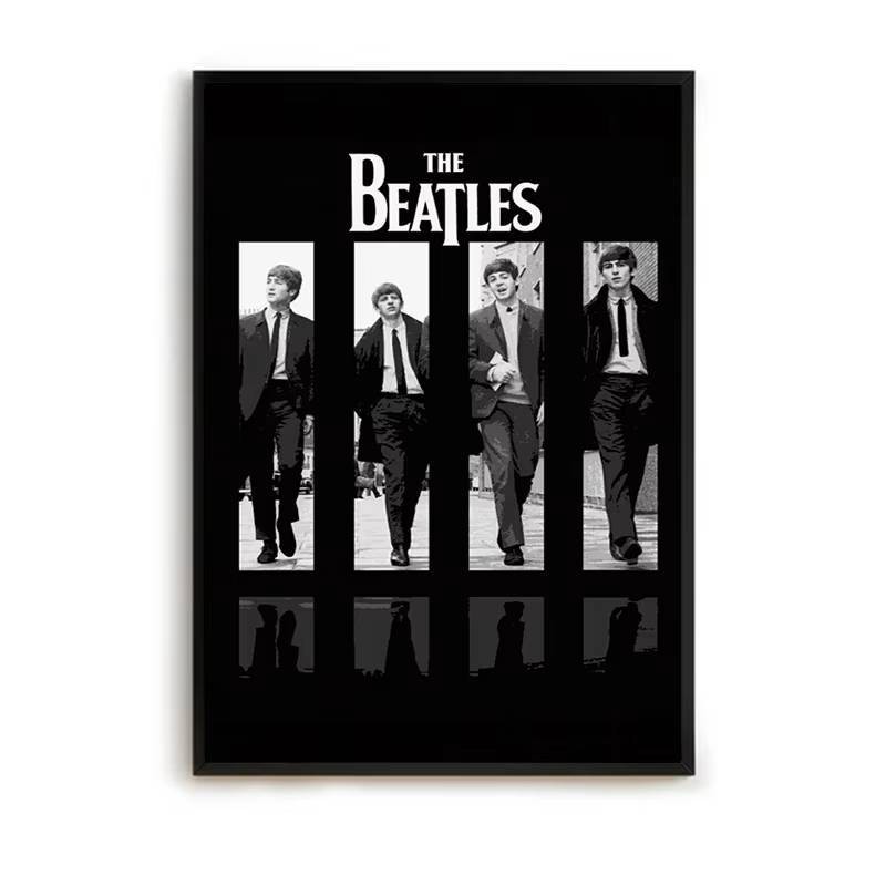 Poster The-B-Beats của ban nhạc rock nổi tiếng được sử dụng để trang trí phòng khách, trang trí phòng ngủ nam, áp phích trang trí tường