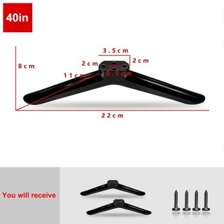 [Giao hàng từ Việt Nam] Giá đỡ TV LEAFYHOME, màu đen có miếng đệm chống trượt Chân đế TV, có vít Giá đỡ chân đế TV đa năng Phòng khách