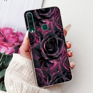 Dành Cho Huawei Y6P Ốp Lưng MED-LX9N ART-L29 Vỏ Silicon Mềm Hình Bướm Đá Cẩm Thạch Sang Trọng Cho Huawei Enjoy 20E MLD-AL10 Ốp Lưng