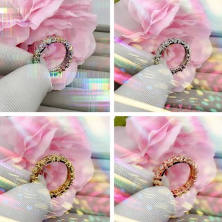 ❤ Nguyên Bản Cổ Điển Bốn Màu Tùy Chọn Thời Trang Nguyên Bản X Màu Tách Nhẫn Moissanite Mạ Vàng Hoa Hồng Nhẫn Nữ Sang Trọng Cưới Người Yêu Trang Sức