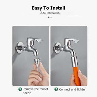 Ống nối vòi nước xoay 360 độ linh hoạt - Dòng nước trơn tru, dài 20/30/50cm kèm nối đa năng