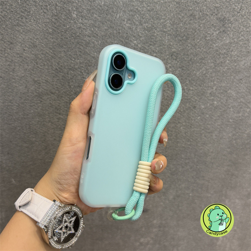 Ốp Điện Thoại 2in1 Có Dây Đeo Cho Samsung Galaxy A07 A06 A05 A05S F05 M05 A72 A04 A04E A04S 5G 4G Jelly Cover Dễ Thương Đơn Giản Ốp Lưng Dây Đeo Cổ Tay Vỏ Mềm Cứng