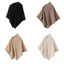 SUNKISSD Pashmina Khăn Choàng, Dày Không Đều Dệt Kim Dày Ấm Áp Poncho, Ấm Áp Có Nút Áo Len Thường Ngày Khăn Choàng Khăn Mùa Thu Đông
