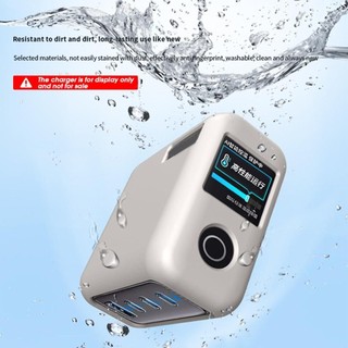 MARBLEM Bảo vệ, Silicon màu trơn chống sốc, Vỏ bảo vệ mềm di động chống bụi chất lượng cao cho Anker Zolo 140W Sạc du lịch