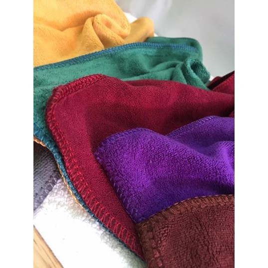 Khăn Microfiber 30x50cm Cao Cấp – Siêu Mềm Mịn, Thấm Hút Nhanh, Nhanh Khô, Không Xù Lông