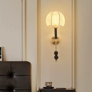 AIMI Đèn Ngủ Treo Đầu Giường Đầu Giường Đèn Tường Vải Lampshade Retro Led Nền Trang Trí Tường Đèn Thích Hợp Cho Phòng Khách Phòng Ngủ Nhà Hàng