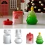 Treeling Holiday Khuôn Silicon Trang Trí Ông Già Noel Nhựa Giá Đỡ DIY Bộ
