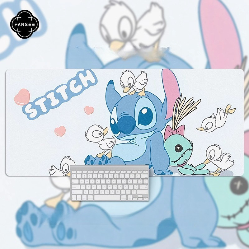 Stitch Mouse Pad Lớn Anime Hoạt Hình Mousepad Dễ Thương Tùy Chỉnh Laptop Để Bàn Miếng Lót Máy Tính Chơi Game Bàn Phím Phụ Kiện