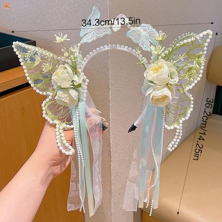 Trẻ em cổ tích tiara tóc vòng có tua rua & hoa - Trang sức cho sinh nhật và sân khấu