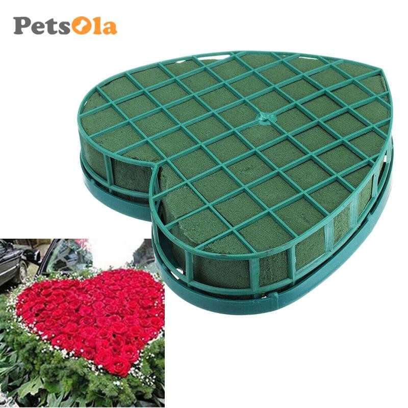 Khối xốp hoa PETSOLA Giá đỡ hoa hình trái tim cho hoa tươi