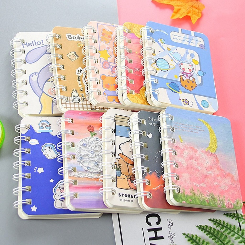 1 Cuốn Sổ Tay Khổ A7 họa tiết Kawai mẫu giao ngẫu nhiên