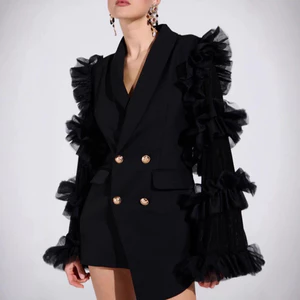Áo khoác nữ slim-fit thu đông, phong cách mới và thiết kế ba chiều sang trọng