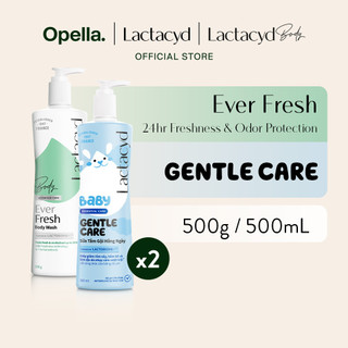 Bộ 1 Sữa tắm Lactacyd Ever Fresh mang lại làn da thơm mát + 1 Sữa Tắm Gội Trẻ Em Lactacyd Baby Gentle Care 500ml