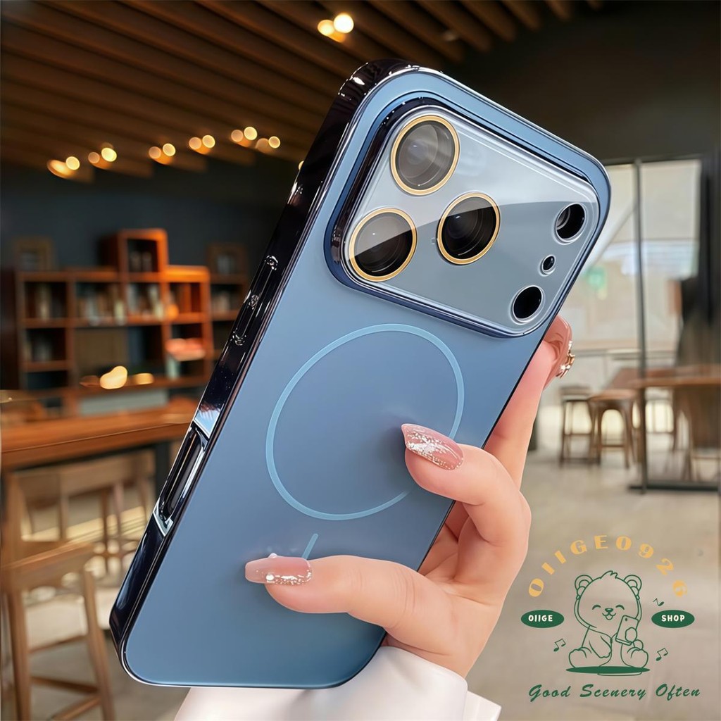 【 Ốp lưng iPhone17 】 Vỏ điện thoại từ tính nano mờ mạ iphone17 Pro Max 16 15 14 13 12 cho vỏ iPhone Vỏ mềm silicon TPU chống sốc