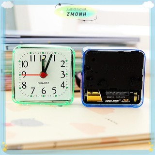 ZMONH Đồng hồ báo thức sinh viên dễ thương Đồng hồ báo thức tương tự Đầu giường vuông Đồng hồ nhỏ gọn Máy tính để bàn Đồng hồ trang trí phòng ngủ sinh viên Đồng hồ báo thức điện tử
