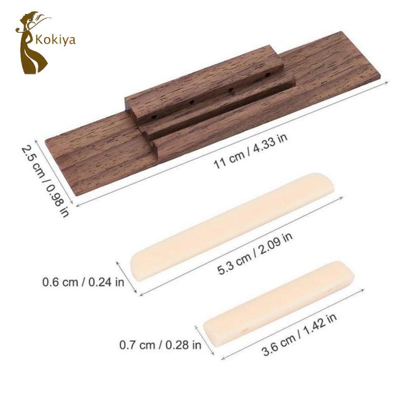 Cầu có rãnh và gỗ hồng yên ngựa để thay thế đàn Ukulele đàn Guitar