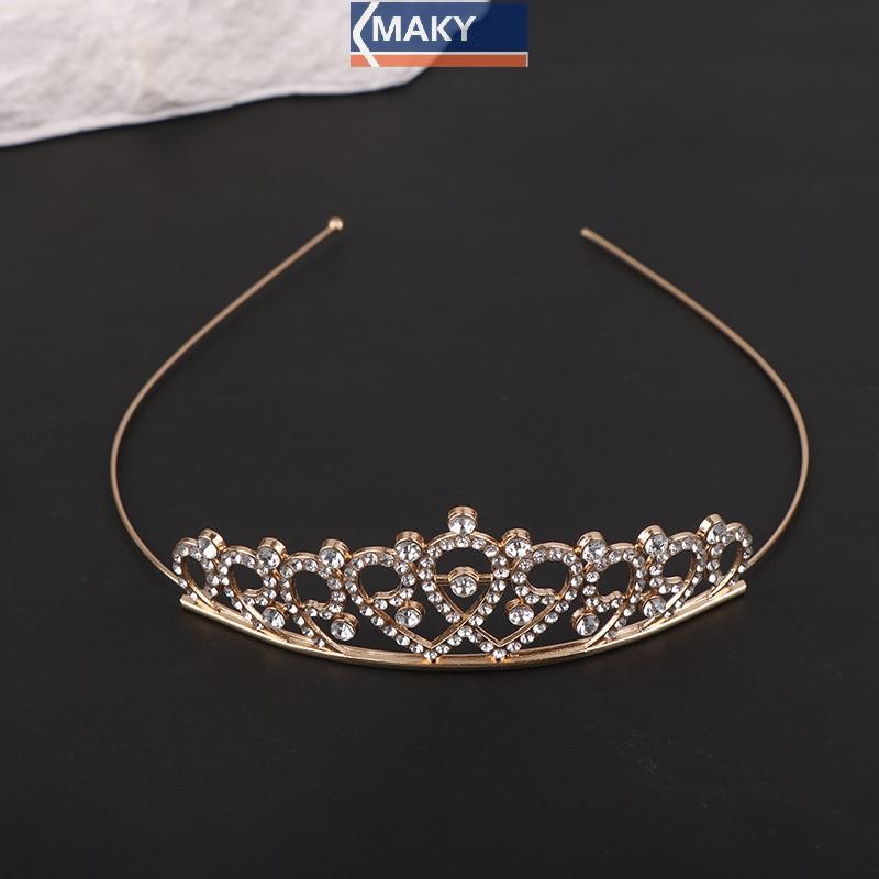 Onetimingcool Nữ Mới Gió Ngọt Ngào Công Chúa Tiara Tiệc Sinh Nhật Vương Miện Cho Đảng Trang Trí Vương Miện VN