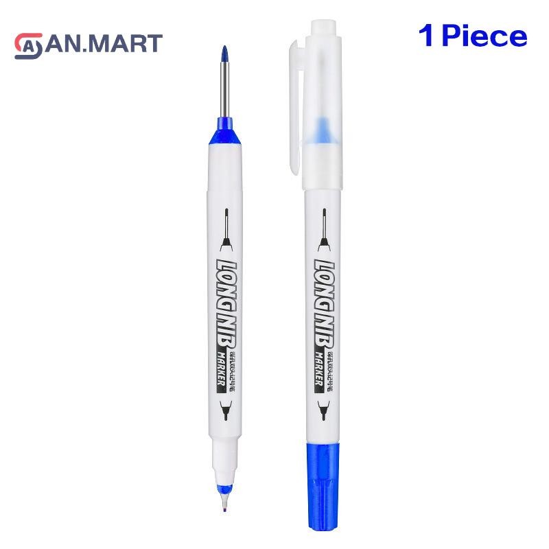 Bigdealssuper Bút đánh dấu hai cánh Lỗ sâu Kim loại Phòng tắm Chế biến gỗ Ngói Vít Lỗ sâu 20mm Dash Bút đánh dấu Bút siêu