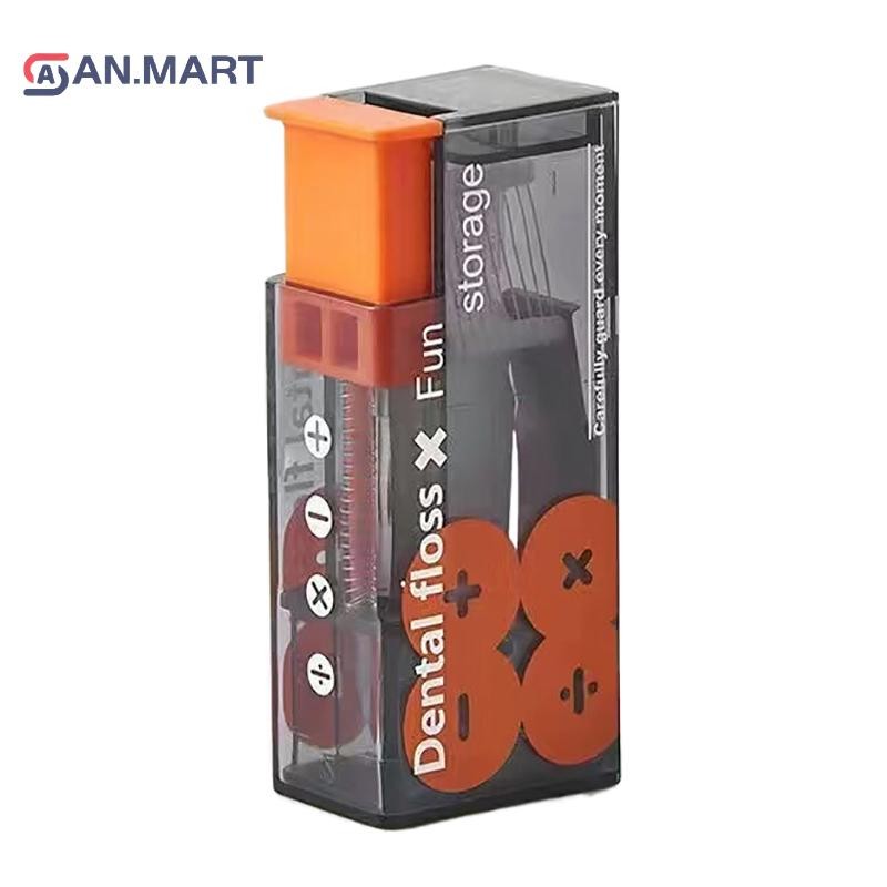 Bigdealssuper Hộp đựng nha khoa tự động Chăm sóc vệ sinh răng miệng Hộp đựng bóng nha khoa di động Tiện lợi với 10 chiếc Nha khoa Flos siêu
