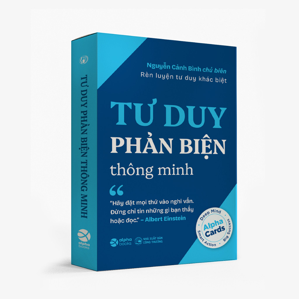Flashcard Tư Duy Phản Biện - Rèn Luyện Tư Duy Khác Biệt & Logic (Alpha Books)