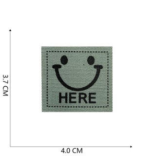 Miếng dán vải hoạt hình dễ thương với họa tiết smiley offset print để trang trí quần áo - YJVJ