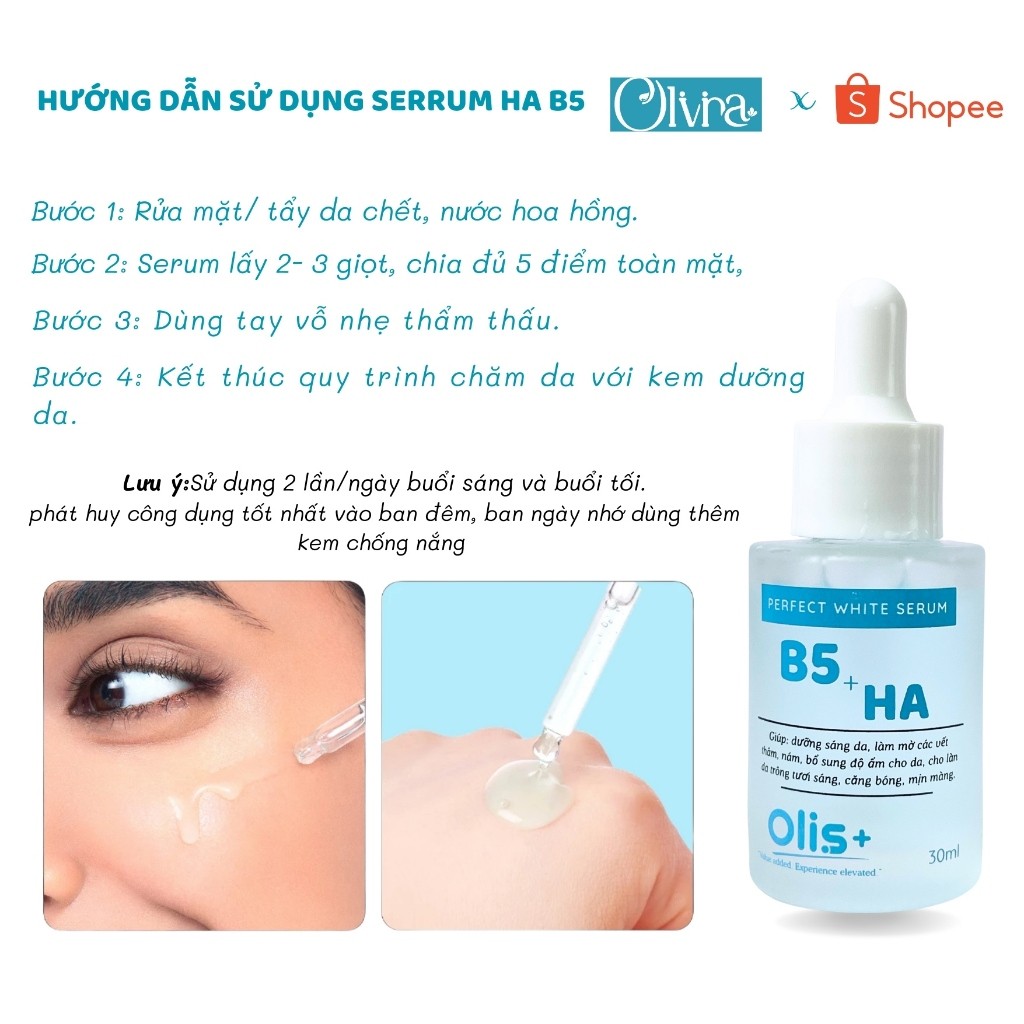 Tinh Chất Serum B5 Ha Olis Cấp Ẩm Phục Hồi Da Nhạy Cảm - Tinh Chất Serum B5 Ha Olis Cấp Ẩm Phục Hồi Da Nhạy Cảm