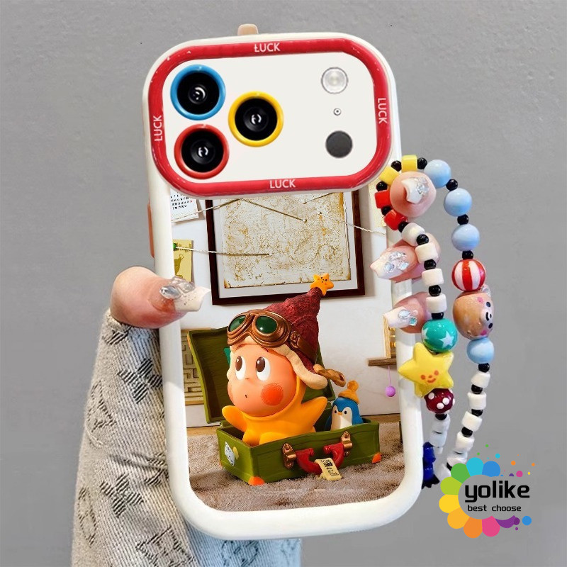 Thích hợp cho IPhone17 16 15 14 13 12 11 X Xs Xr 7 8 Plus Pro Max Star Phi công Vỏ điện thoại Vỏ hoạt hình Vỏ bảo vệ chống rơi Vỏ mềm JKP