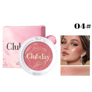 Bột Nướng Lấp Lánh Ba Màu Độ Bóng Cao Blush Làm Sáng Da Mặt Rouge Một Đĩa Đa Năng Dễ Dàng