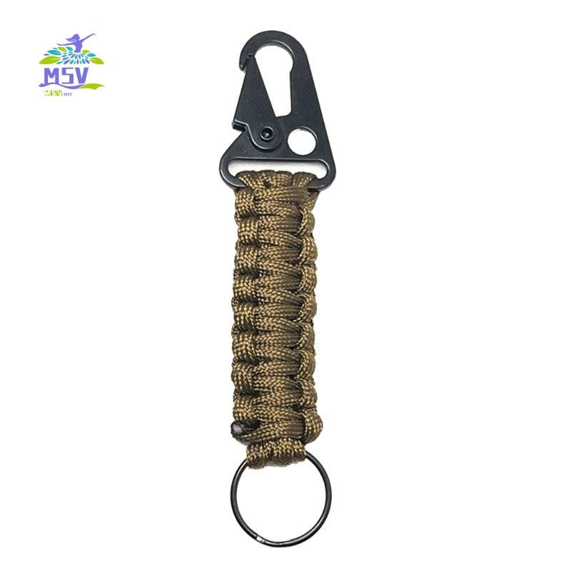 Móc khóa Carabiner kẹp Paracord - Phụ kiện tiện lợi cho câu cá và cắm trại