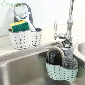 Giỏ đựng nước treo YUUKII, Giỏ đựng đồ treo, Phụ kiện nhà bếp mềm có thể điều chỉnh bằng xà phòng silicon có thể điều chỉnh Kệ xốp phòng tắm