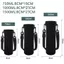 Giá đỡ chai nước AMBU, Túi đựng chai cách nhiệt màu đen Neoprene, Vỏ chai dây đeo có thể điều chỉnh 750ML / 1000ML