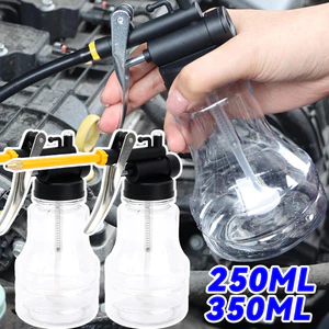 250ML / 350ML - Bình đựng dầu trong suốt loại ép có vòi nhựa có vòi phun ngắn & dài để bảo trì xe đạp xe máy