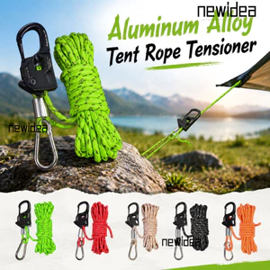 Bộ căng dây lều NEWIDEA, Bộ điều chỉnh dây tự khóa chống trượt 2-10mm, Chất lượng cao Hợp kim nhôm di động bằng thép không gỉ Dụng cụ ngoài trời