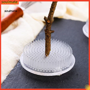 Linh hồn| Đế Ếch Hoa Nhựa Trong Suốt Giá Đỡ Hoa 1 / 2 / 3 Chiếc Ếch Hoa Nhựa Trong Suốt Có Chân Mạnh Và Cốc Hút – Sắp Xếp Hoa Di Động Cho Diy