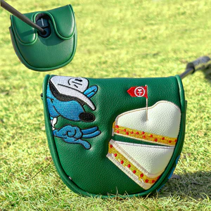 Golf Putter Cover Câu Lạc Bộ Vỏ Bảo Vệ Chuột Hình Bán Nguyệt Trung Bình Putter Nắp Đa Năng Đóng Từ Tính Mạnh