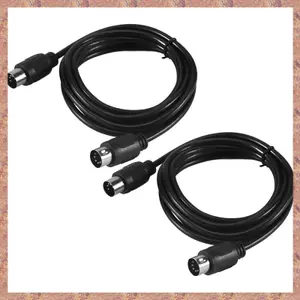 2 Gói Cáp MIDI DIN 5 chân, Cáp MIDI 5 chân từ nam sang nam 3 chân cho bàn phím MIDI, Bàn phím tổng hợp, Giá đỡ tổng hợp, Giá đỡ tổng hợp (R F C V)