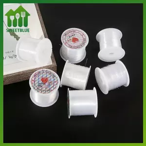 SWEET 2 Chiếc Dây Vòng Tay Trong Suốt Để Làm Đồ Trang Sức Và Vòng Tay Làm Nelace Cho Chỉ May n