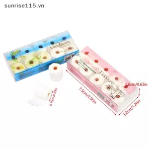 SSVN 1 / 12 Nhà Búp Bê Mini Khăn Giấy Cuộn Mô Hình Nhà Búp Bê Vệ Sinh Khăn Giấy Trang Trí Nhà Búp Bê Phụ Kiện Trang Trí Phòng Tắm.