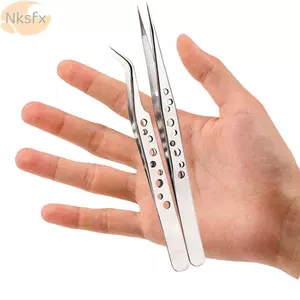 Nhíp lông mi NKSFX Thời trang Cong thẳng Nippers Clip Tool