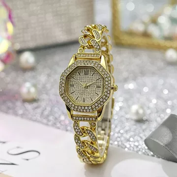 Đồng Hồ Nữ Full Kim Cương Đồng Hồ Nữ Thời Trang Đính Kim Cương Vàng Nữ Đồng Hồ Nữ Ngoại Thương Cao Đồng Hồ Thạch Anh Đồng Hồ Nữ Quà Tặng Có Hộp