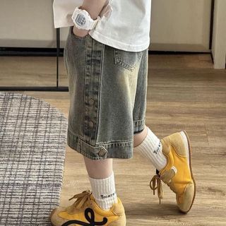 [ JD3KHUY - DOUDOUKID] Quần Shorts Jean Trẻ Em Thiết Kế Thời Trang Phong Cách Hiện Đại Cho Bé Trai 16-50kg