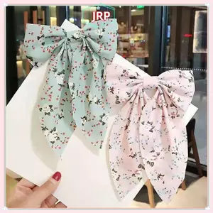 JRP Nơ Kẹp Tóc Phong Cách Thời Trang Hàn Quốc Nơ Lớn Ruy Băng Buộc Tóc Nhỏ Tươi Hoa Kẹp Tóc Nơ Tóc Dubill Kẹp Phụ Kiện JRP