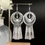Miao Quốc Gia Dài Tua Rua Bông Tai Phóng Đại Thiểu Số Dân Tộc Bông Tai Retro Tính Khí Cao Cấp Bông Tai Dân Tộc 6.17