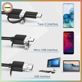 Camera nội soi Android SAFENH 5.5mm, Kính tiềm vọng Micro USB / Type-C 3 trong 1, Chống nước VN