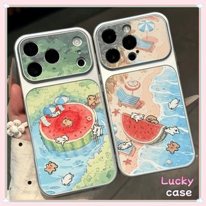 ốp lưng iphone Chó con dưa hấu Cho Iphone 17 Iphone 11 Pro 12 13 14 15 16 7 xs xr Pro Max Plus IP12PROMAX IP17PROMAX